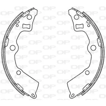 Jeu de mâchoires de frein OPEN PARTS BSA2125.00