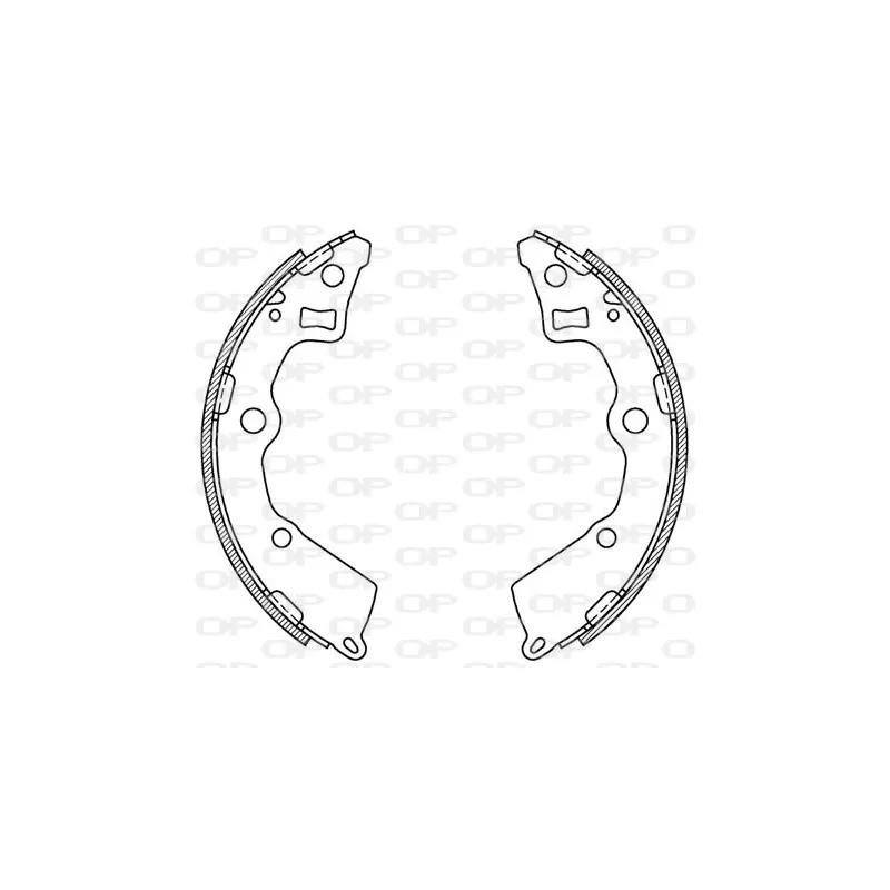 Jeu de mâchoires de frein OPEN PARTS BSA2125.00