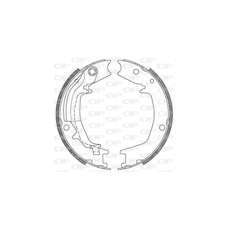 Jeu de mâchoires de frein OPEN PARTS BSA2128.00