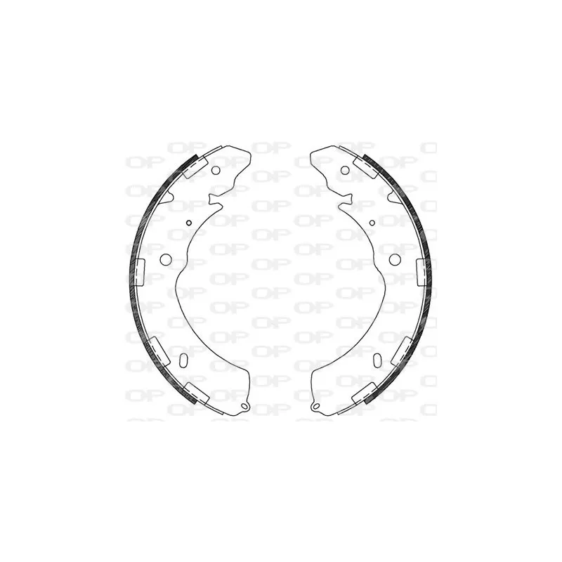 Jeu de mâchoires de frein OPEN PARTS BSA2129.00