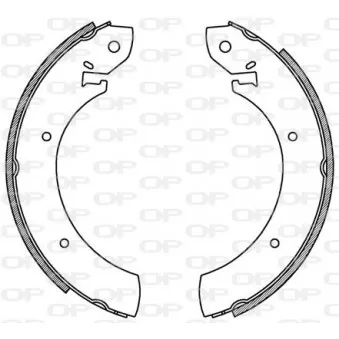 Jeu de mâchoires de frein OPEN PARTS BSA2130.00