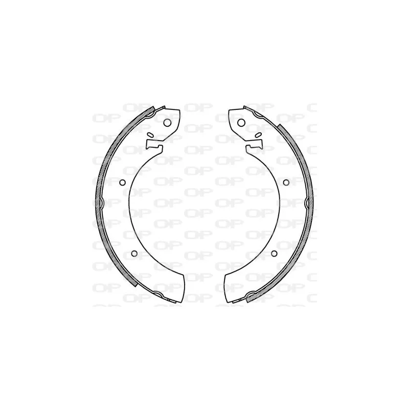 Jeu de mâchoires de frein OPEN PARTS BSA2130.00
