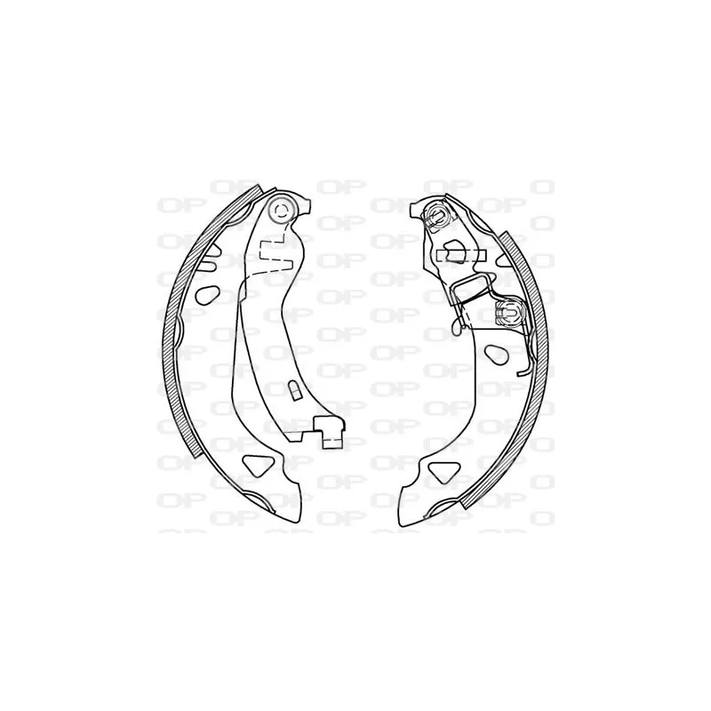 Jeu de mâchoires de frein OPEN PARTS BSA2131.00