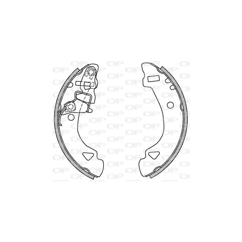 Jeu de mâchoires de frein OPEN PARTS BSA2132.00