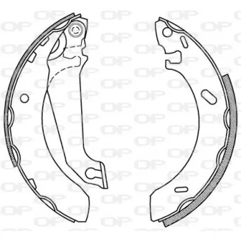 Jeu de mâchoires de frein OPEN PARTS BSA2133.00