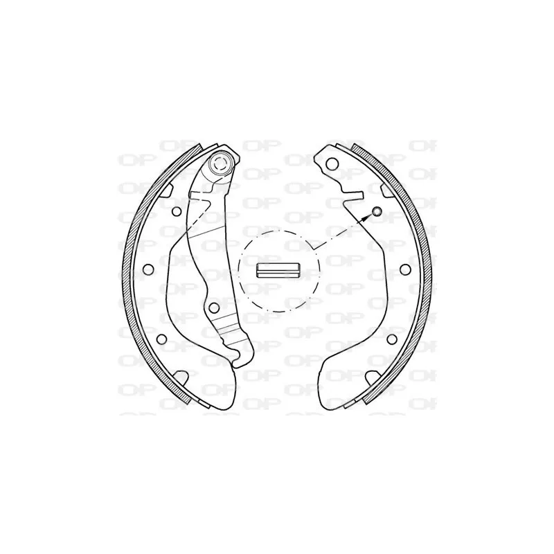 Jeu de mâchoires de frein OPEN PARTS BSA2138.00