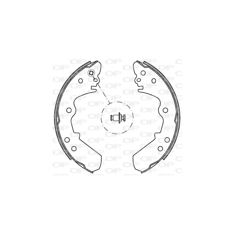 Jeu de mâchoires de frein OPEN PARTS BSA2139.00