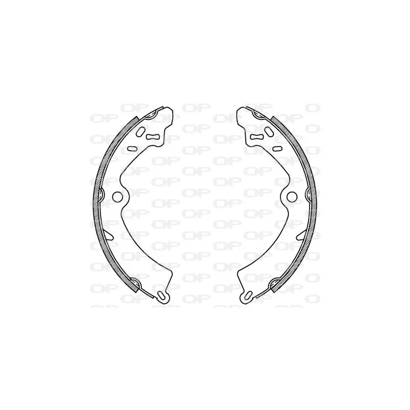 Jeu de mâchoires de frein OPEN PARTS BSA2140.00
