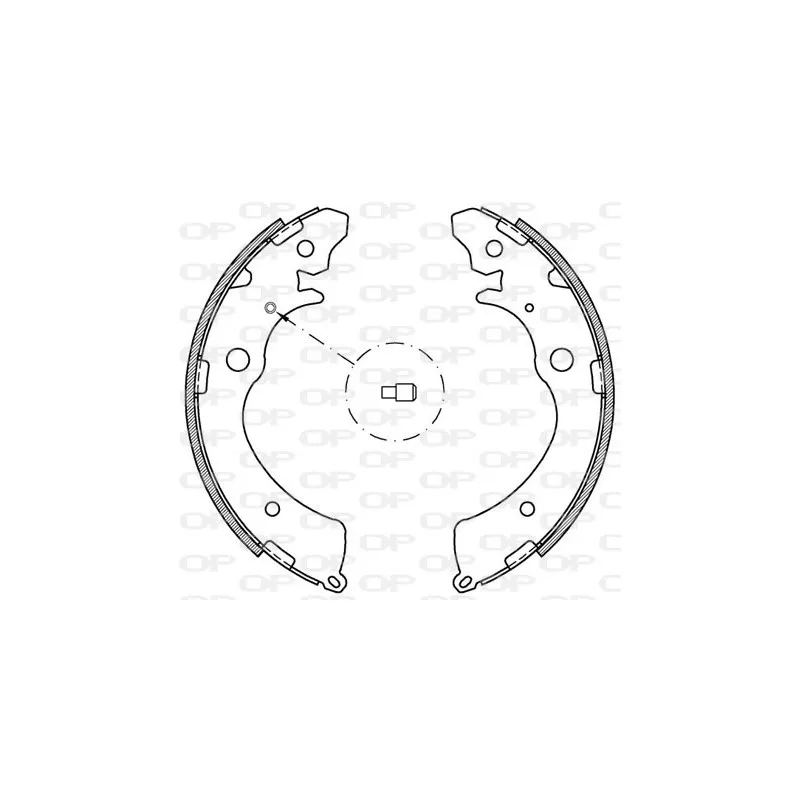 Jeu de mâchoires de frein OPEN PARTS BSA2143.00
