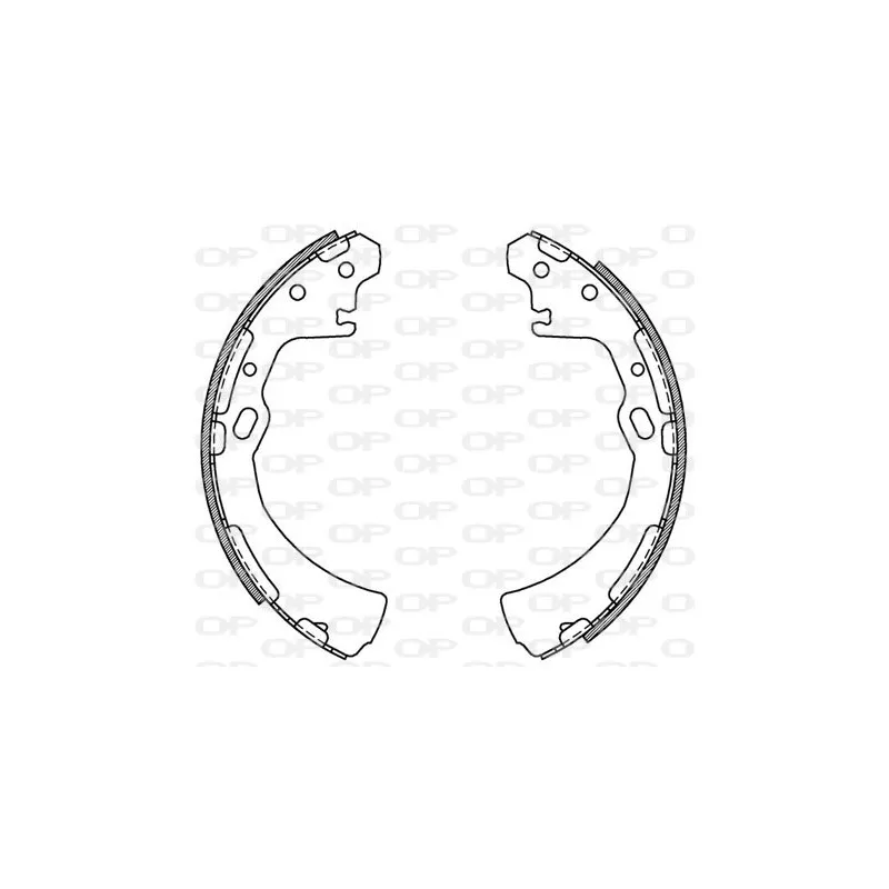 Jeu de mâchoires de frein OPEN PARTS BSA2144.00