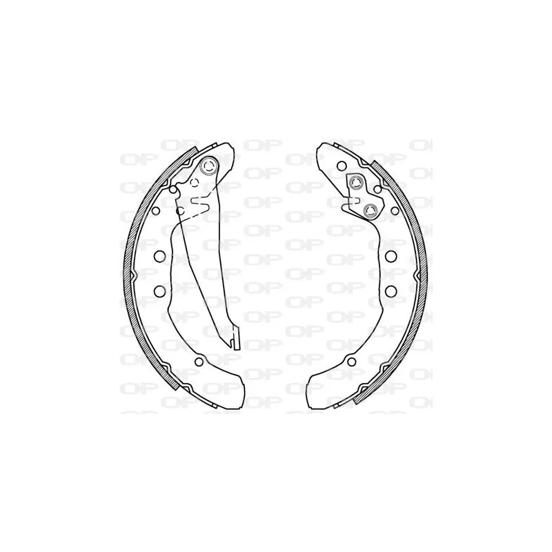 Jeu de mâchoires de frein OPEN PARTS BSA2150.00