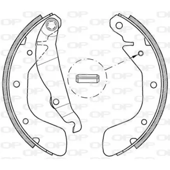 Jeu de mâchoires de frein OPEN PARTS BSA2151.00