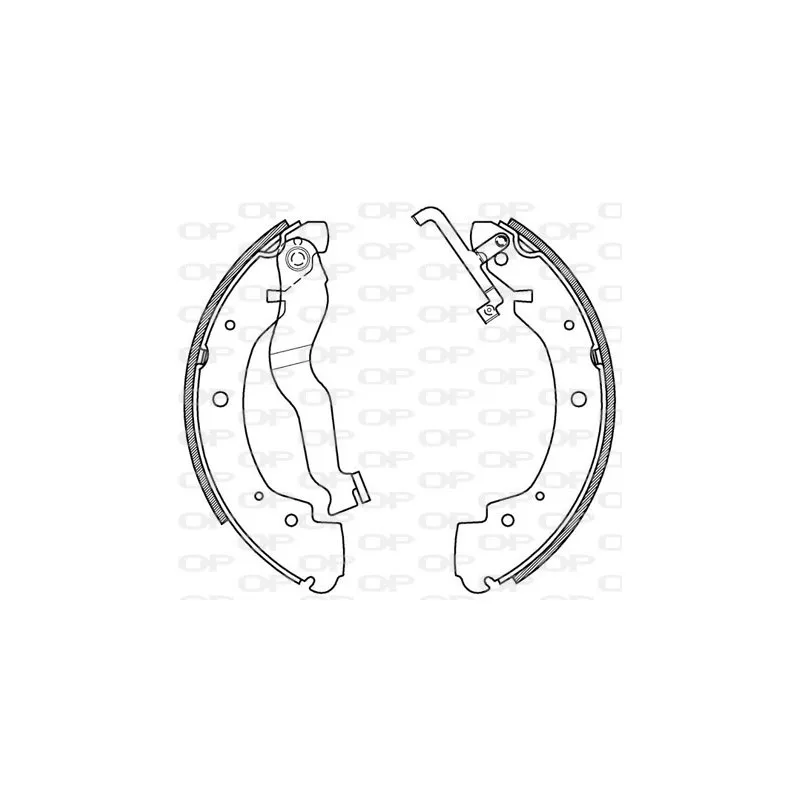 Jeu de mâchoires de frein OPEN PARTS BSA2153.00