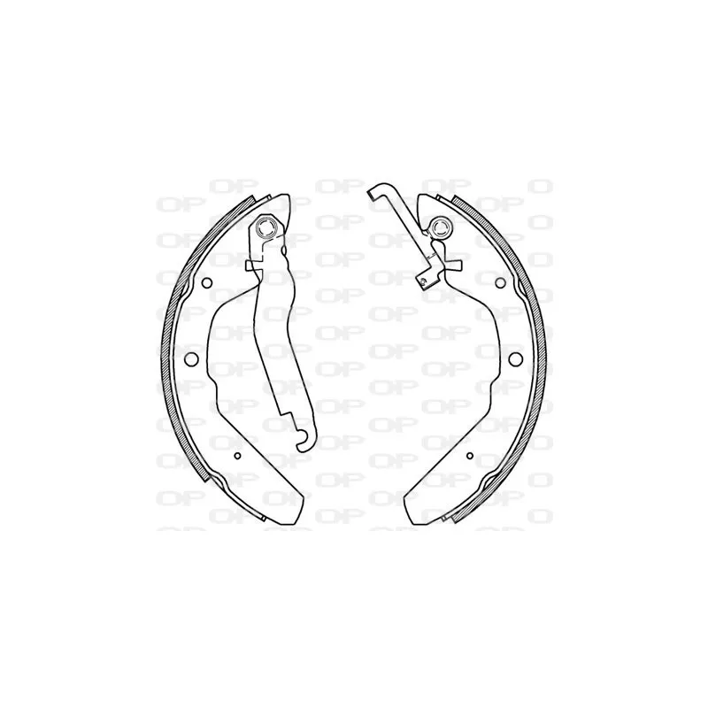 Jeu de mâchoires de frein OPEN PARTS BSA2154.00