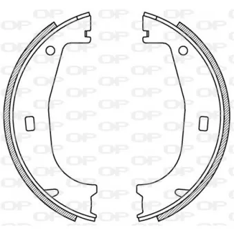 Jeu de mâchoires de frein OPEN PARTS BSA2155.00