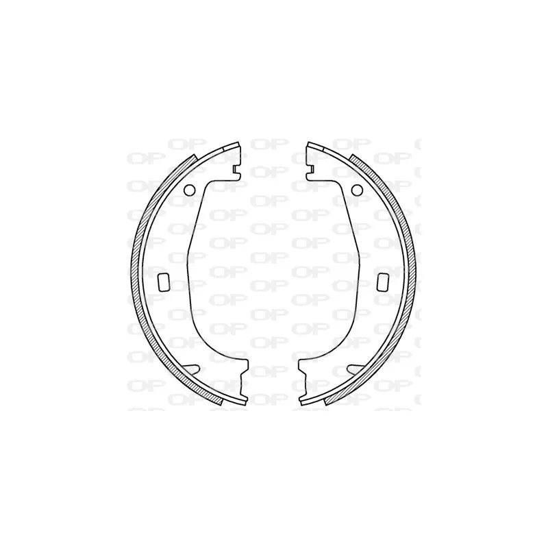Jeu de mâchoires de frein OPEN PARTS BSA2155.00
