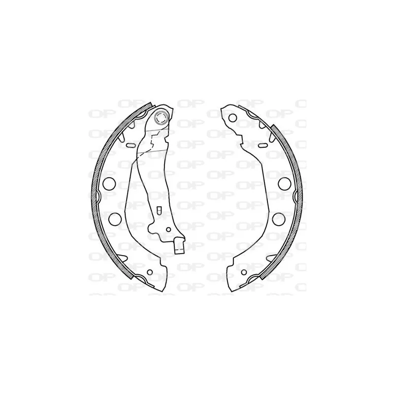 Jeu de mâchoires de frein OPEN PARTS BSA2156.00