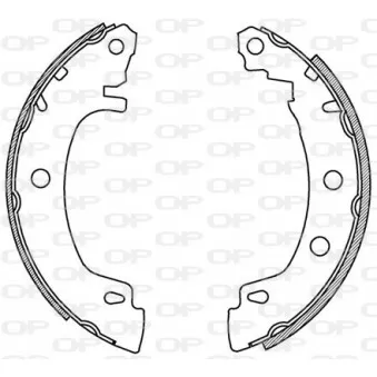 Jeu de mâchoires de frein OPEN PARTS BSA2157.00