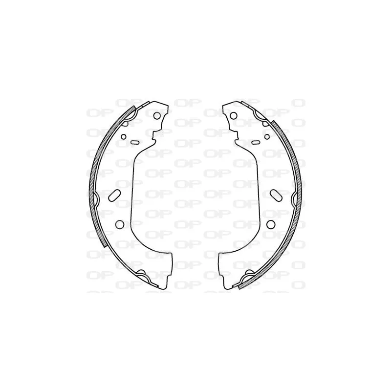 Jeu de mâchoires de frein OPEN PARTS BSA2158.00