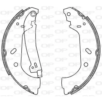 Jeu de mâchoires de frein OPEN PARTS BSA2159.00