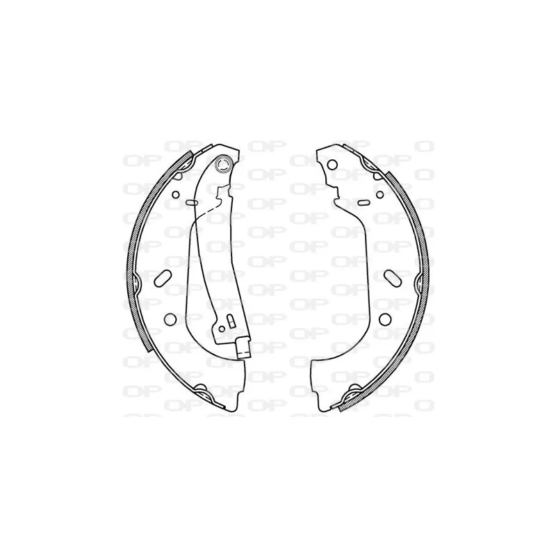 Jeu de mâchoires de frein OPEN PARTS BSA2159.00