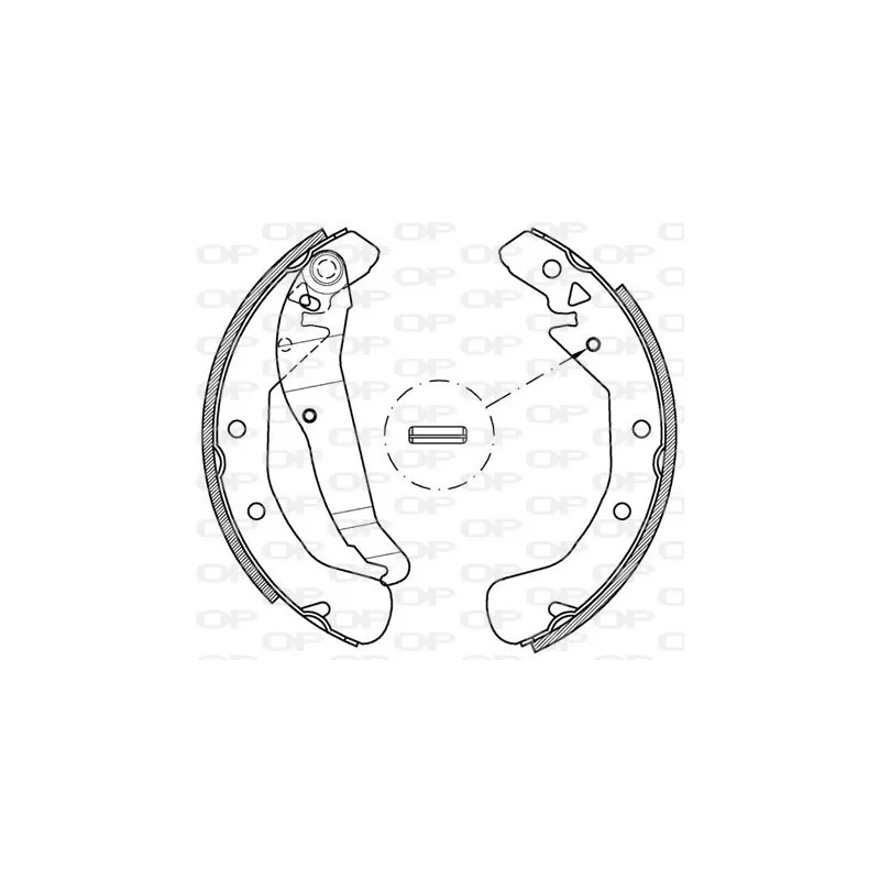 Jeu de mâchoires de frein OPEN PARTS BSA2162.00