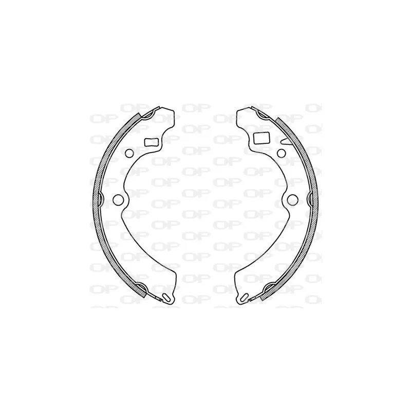 Jeu de mâchoires de frein OPEN PARTS BSA2164.00