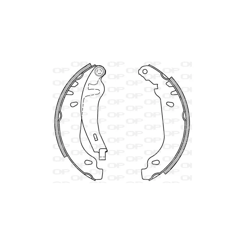 Jeu de mâchoires de frein OPEN PARTS BSA2165.00