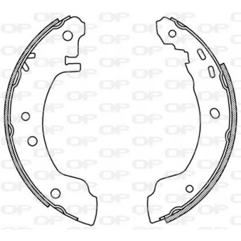 Jeu de mâchoires de frein OPEN PARTS BSA2168.00