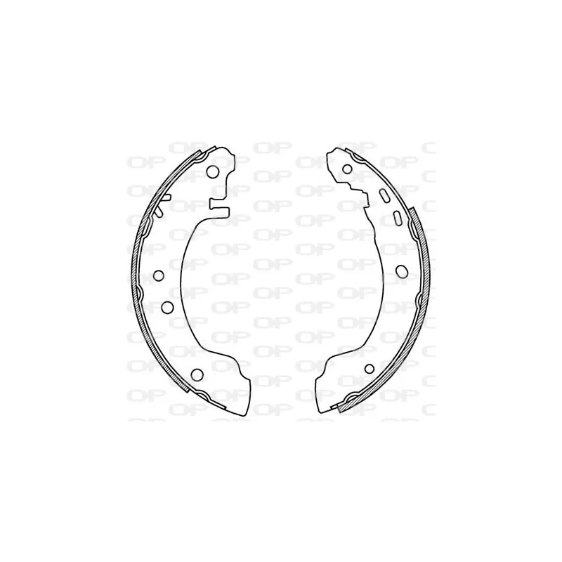 Jeu de mâchoires de frein OPEN PARTS BSA2168.00