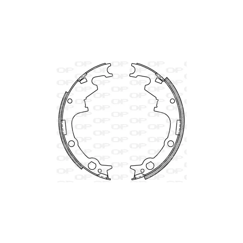 Jeu de mâchoires de frein OPEN PARTS BSA2169.00