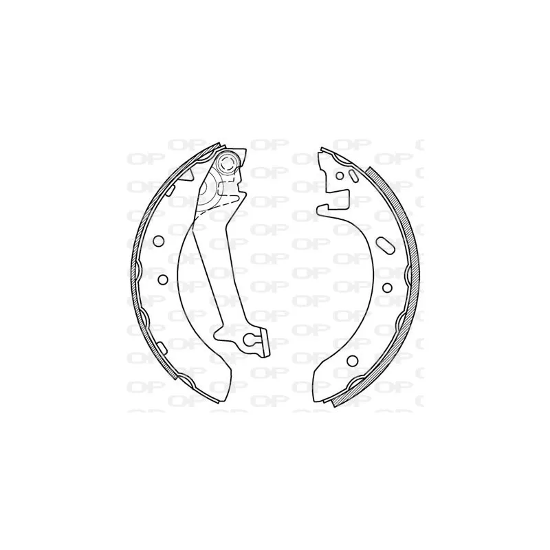 Jeu de mâchoires de frein OPEN PARTS BSA2170.00