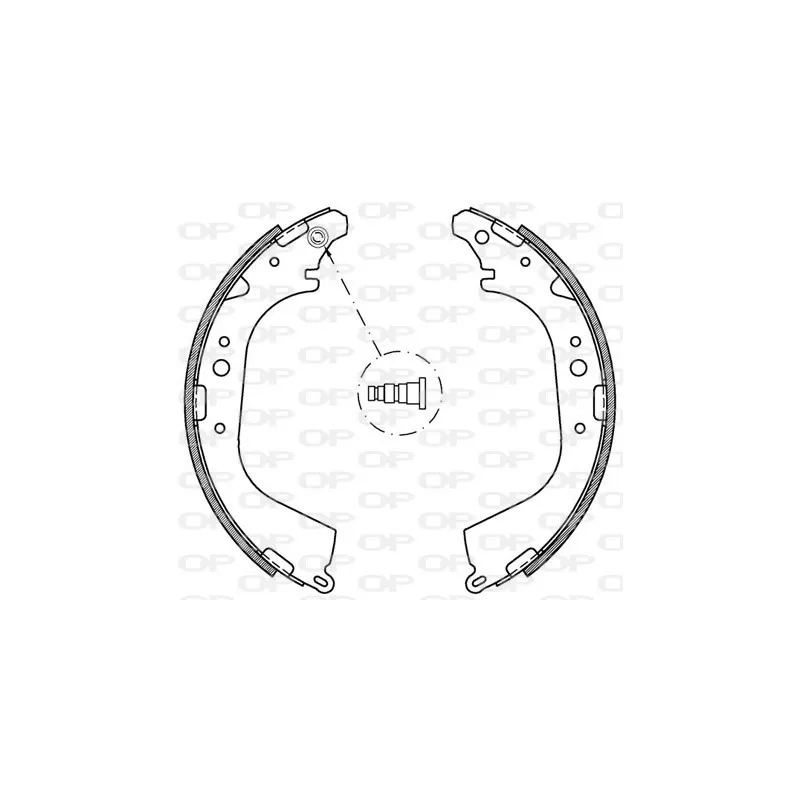 Jeu de mâchoires de frein OPEN PARTS BSA2175.00