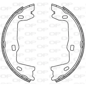 Jeu de mâchoires de frein OPEN PARTS BSA2176.00