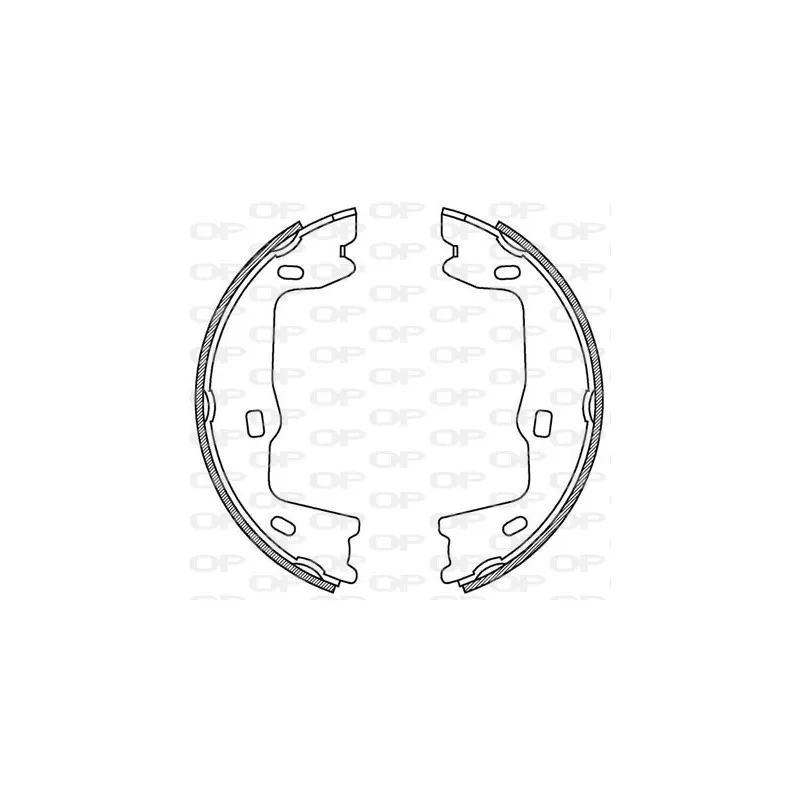 Jeu de mâchoires de frein OPEN PARTS BSA2176.00