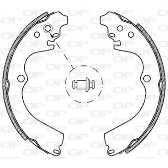 Jeu de mâchoires de frein OPEN PARTS BSA2177.00