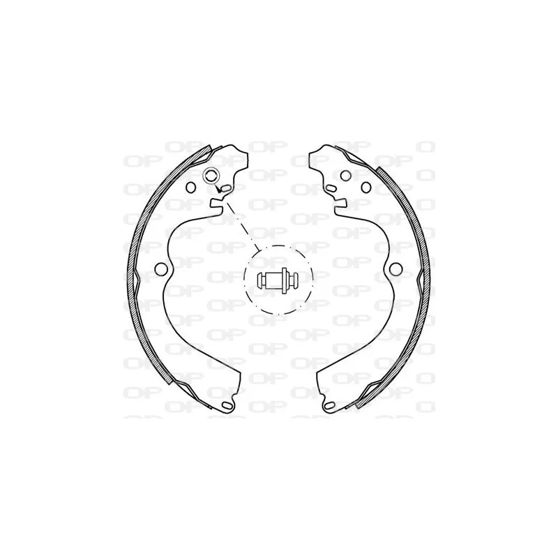 Jeu de mâchoires de frein OPEN PARTS BSA2177.00