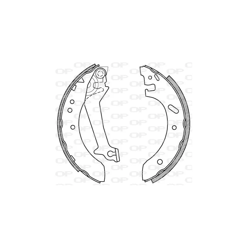 Jeu de mâchoires de frein OPEN PARTS BSA2180.00