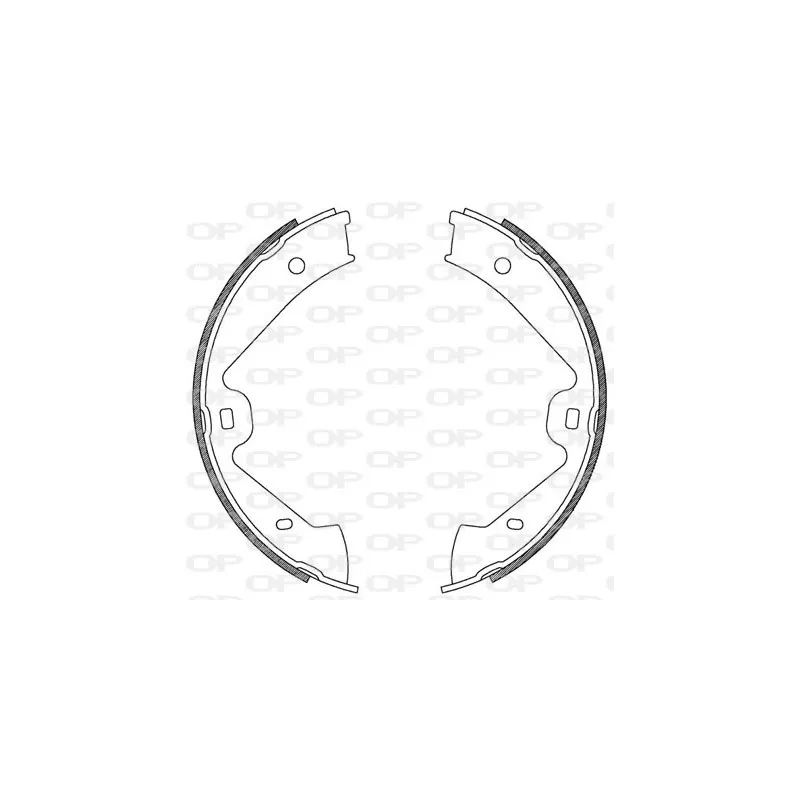 Jeu de mâchoires de frein OPEN PARTS BSA2181.00