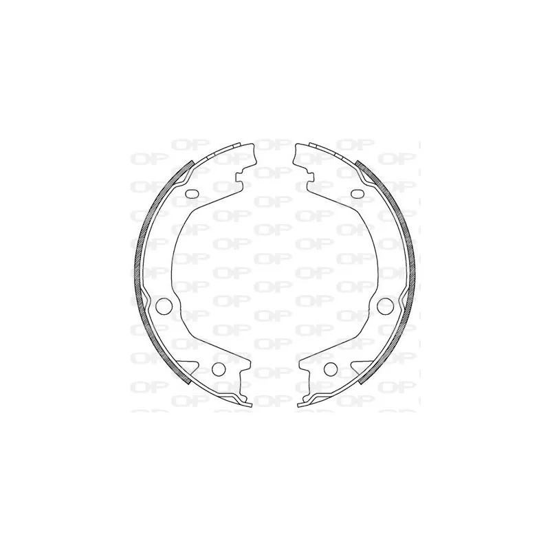 Jeu de mâchoires de frein OPEN PARTS BSA2182.00