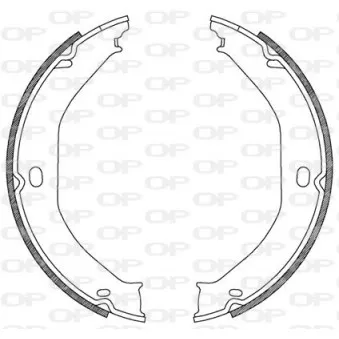 Jeu de mâchoires de frein OPEN PARTS BSA2183.00
