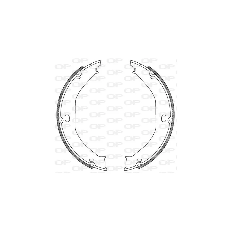 Jeu de mâchoires de frein OPEN PARTS BSA2183.00