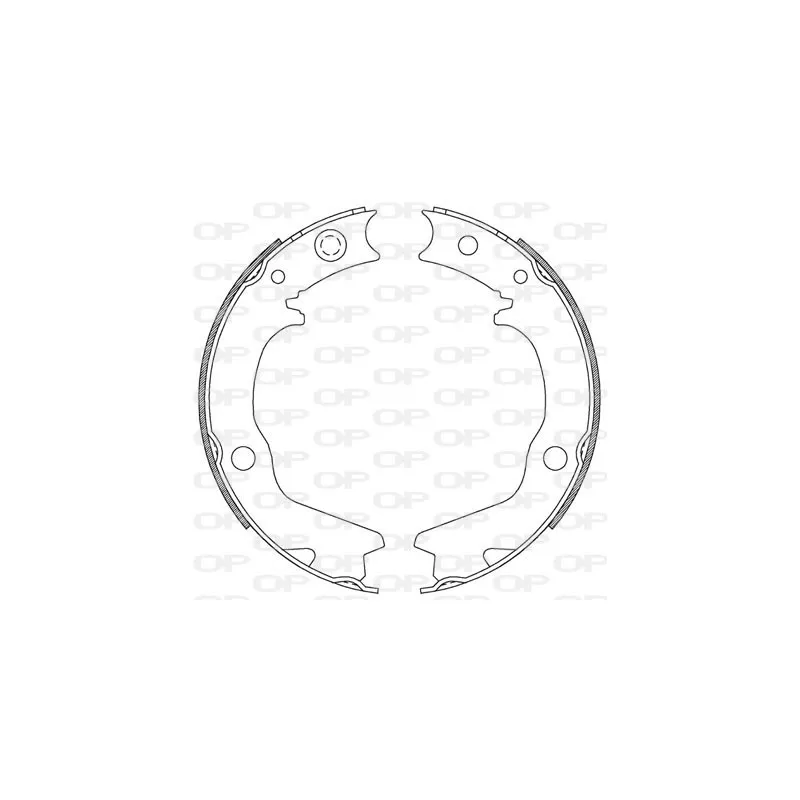 Jeu de mâchoires de frein OPEN PARTS BSA2185.00