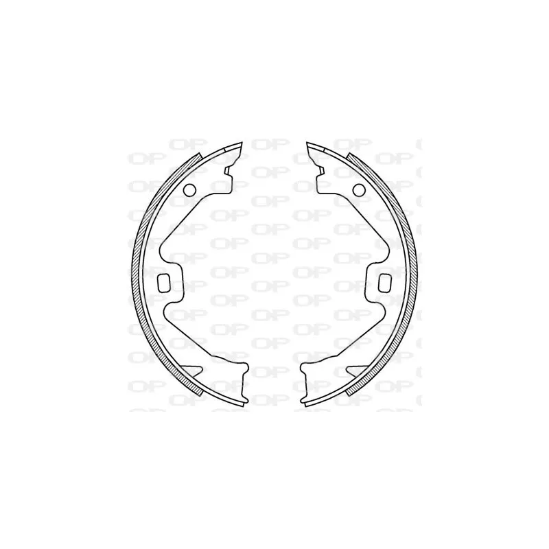 Jeu de mâchoires de frein OPEN PARTS BSA2186.00