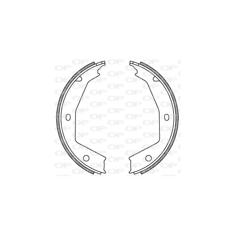 Jeu de mâchoires de frein OPEN PARTS BSA2187.00