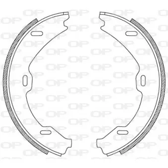 Jeu de mâchoires de frein OPEN PARTS BSA2188.00