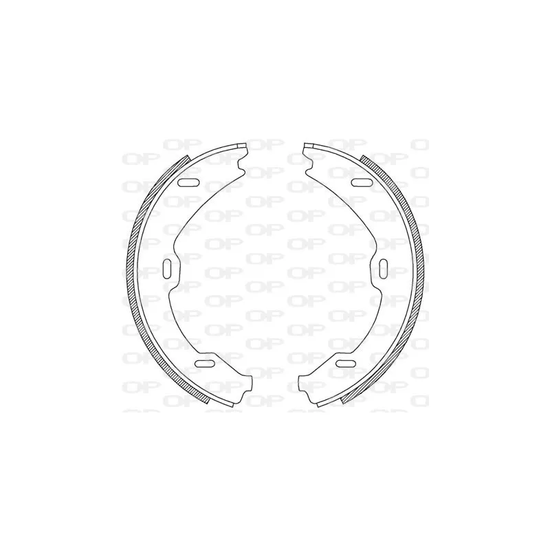 Jeu de mâchoires de frein OPEN PARTS BSA2188.00