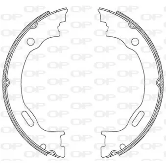 Jeu de mâchoires de frein OPEN PARTS BSA2189.00