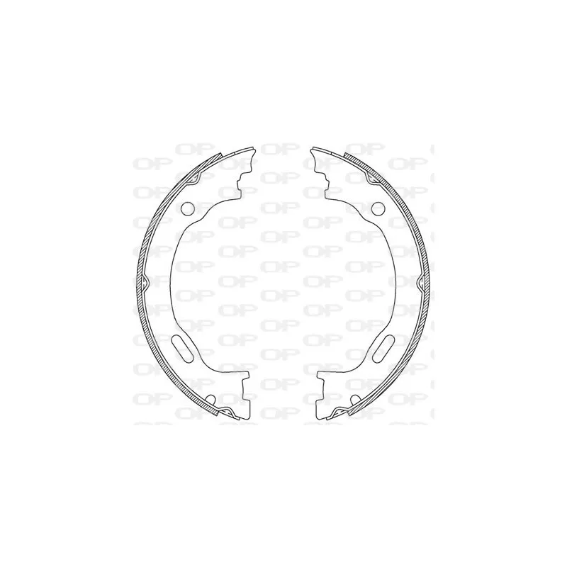 Jeu de mâchoires de frein OPEN PARTS BSA2189.00