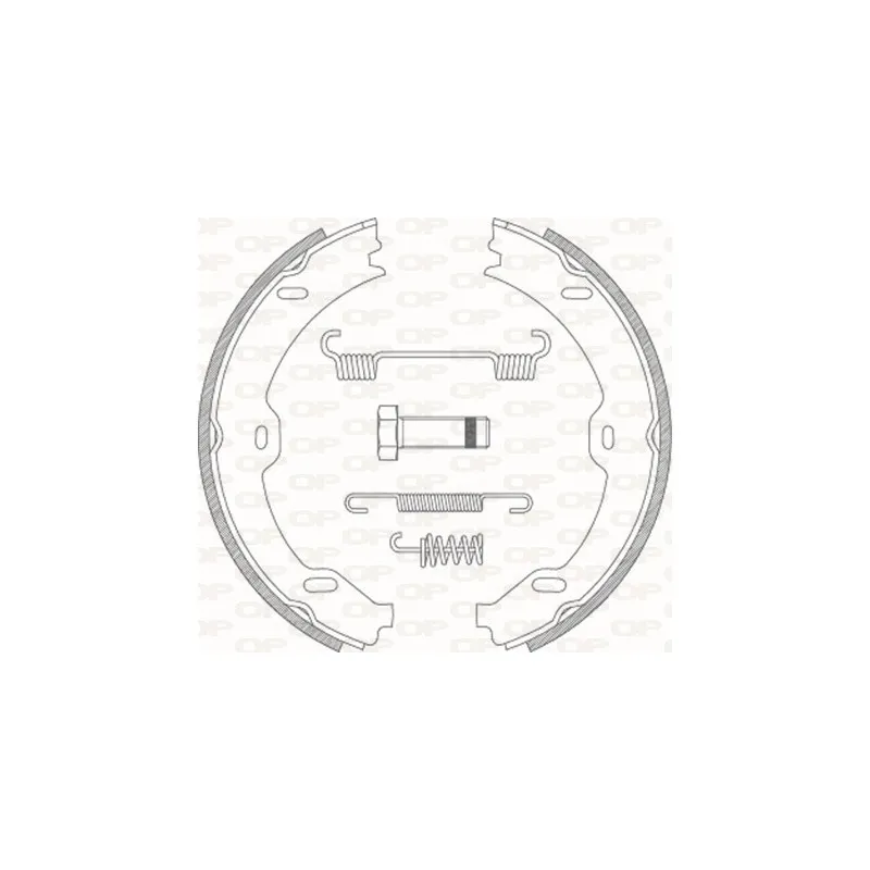 Jeu de mâchoires de frein OPEN PARTS BSA2190.00